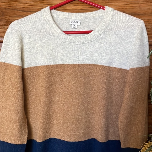 J.Crew Colorblock Sweater Size Medium - Picture 2 of 5